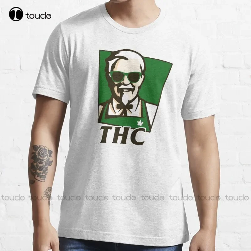 جديد Thc وصفة سرية تي شيرت رجالي قمصان الشاطئ القطن للجنسين تي شيرت مخصص الكبار في سن المراهقة للجنسين الطباعة الرقمية تي شيرت