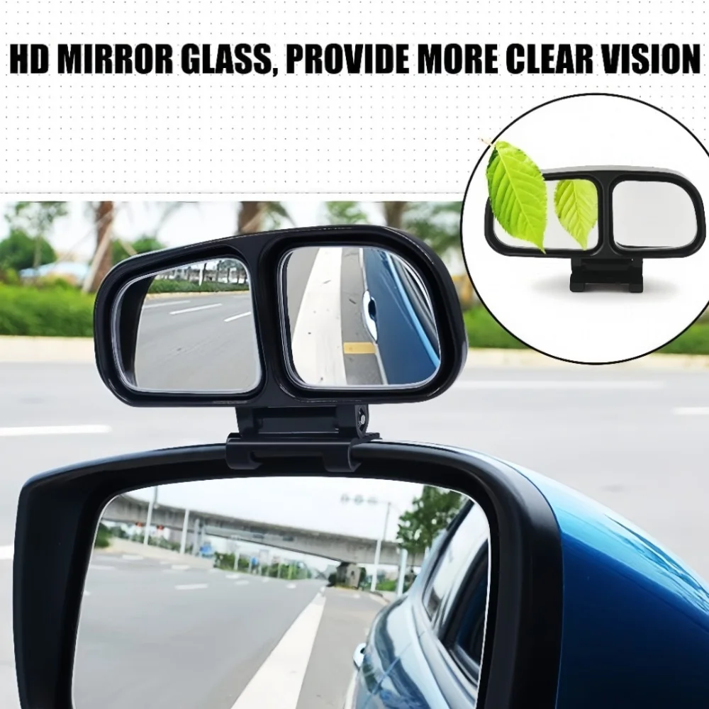 

1pc Adjustable Blind Spot Mirror Angle Wide-Angle Car Blind Spot Mirror High-DefinitionCar Auxiliary Left-Side Rearview