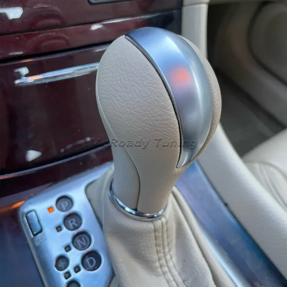 Leather Gear Shift Knob Handle for Nissan Patrol Y62 Infiniti QX56 G25 G37 FX37 FX35 EX37 QX70 Q60 Car Accessories 34910-JK03A