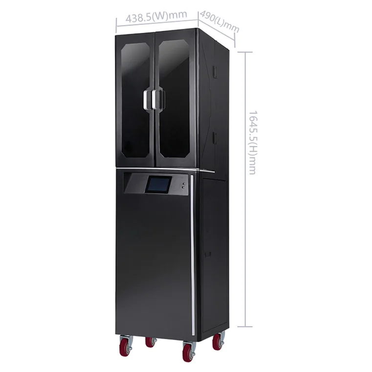 Vertical High Precision Metal 3d Printer Machine Large Size Resin Jewelry Dental Industrial 3d Printer With Universal Wheels
