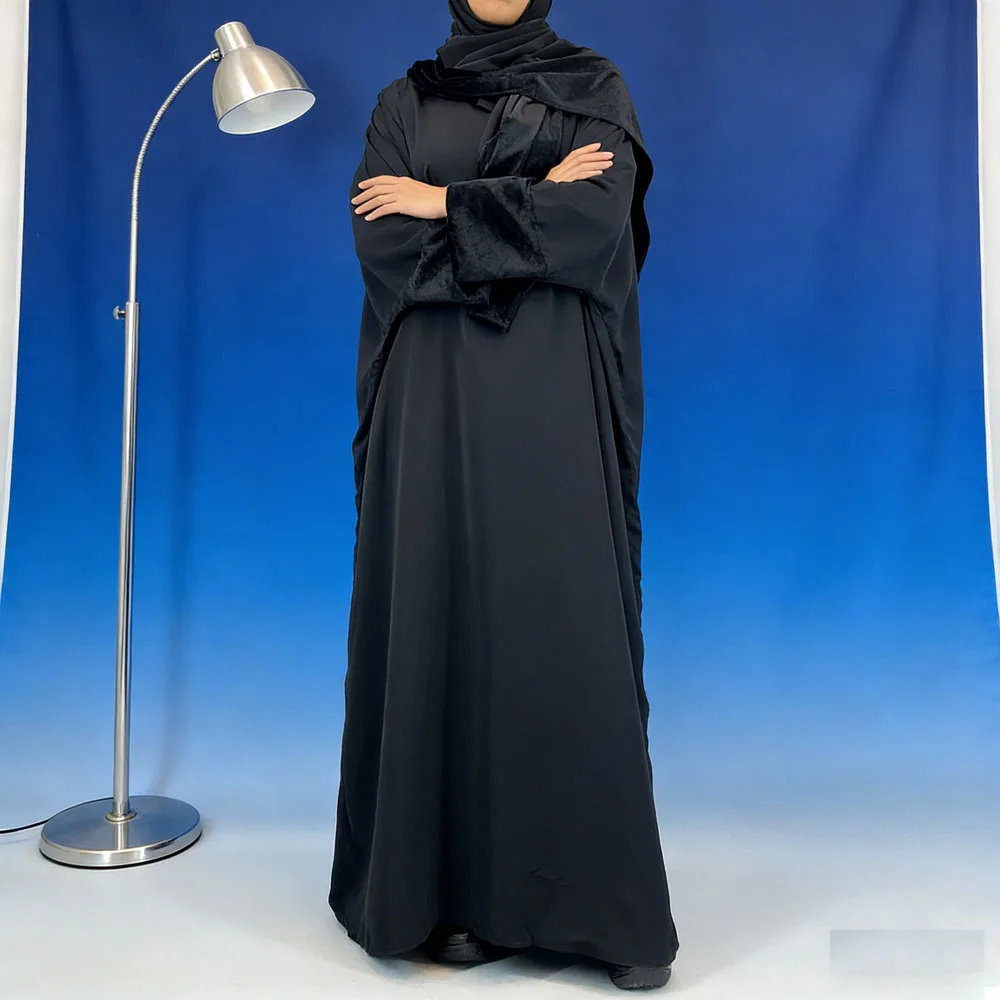 

Dubai Modest Muslim for Ramadan Women Abaya Turkey Kaftan Hijab Dress Robe Arab Caftan Marocain Femme Jalabiya Islamic Clothing