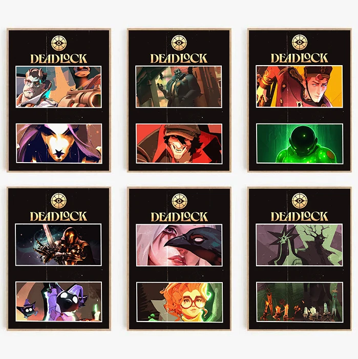 Popular Hero Shooting Game Deadlock Poster Defensive Tower Modern Prints Canvas Painting Wall Art Picture Home Living Room Decor
