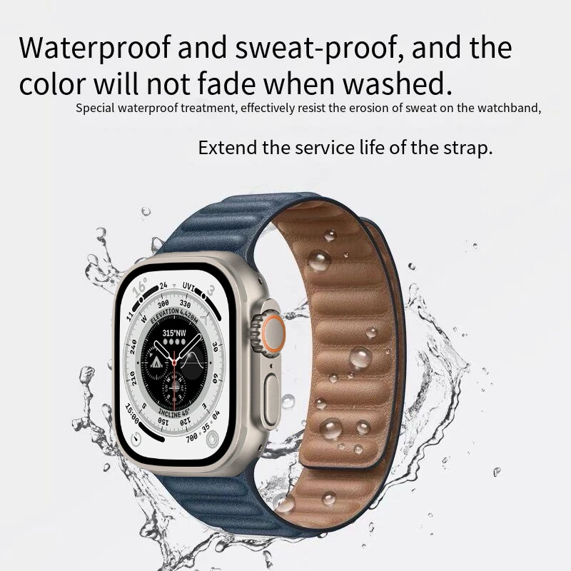 Correa de reloj para Apple Watch Ultra, pulsera de atracción magnética de ajuste para iWatch 6 5 4 SE, 44mm, 40mm, 42mm, 49mm, 9, 8, 7, 45mm, 41mm