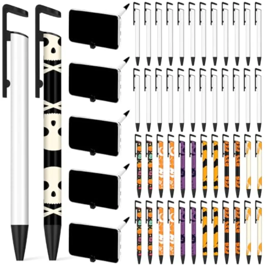 

Sublimation Pens Blank Heat Transfer Pen Sublimation Ballpoint with Shrink Wrap White Aluminum Customized School Supplies for C