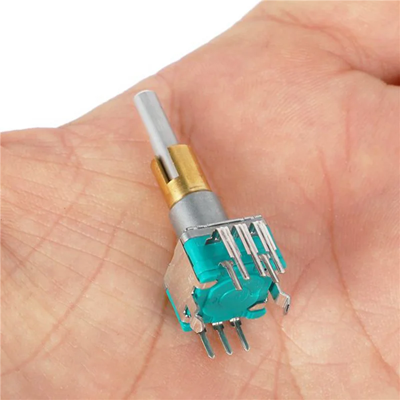 

AT29-10PCS EC11EBB24C03 Двухосевой энкодер с переключателем 30, номер позиционирования 15, ручка точки импульса, 25 мм