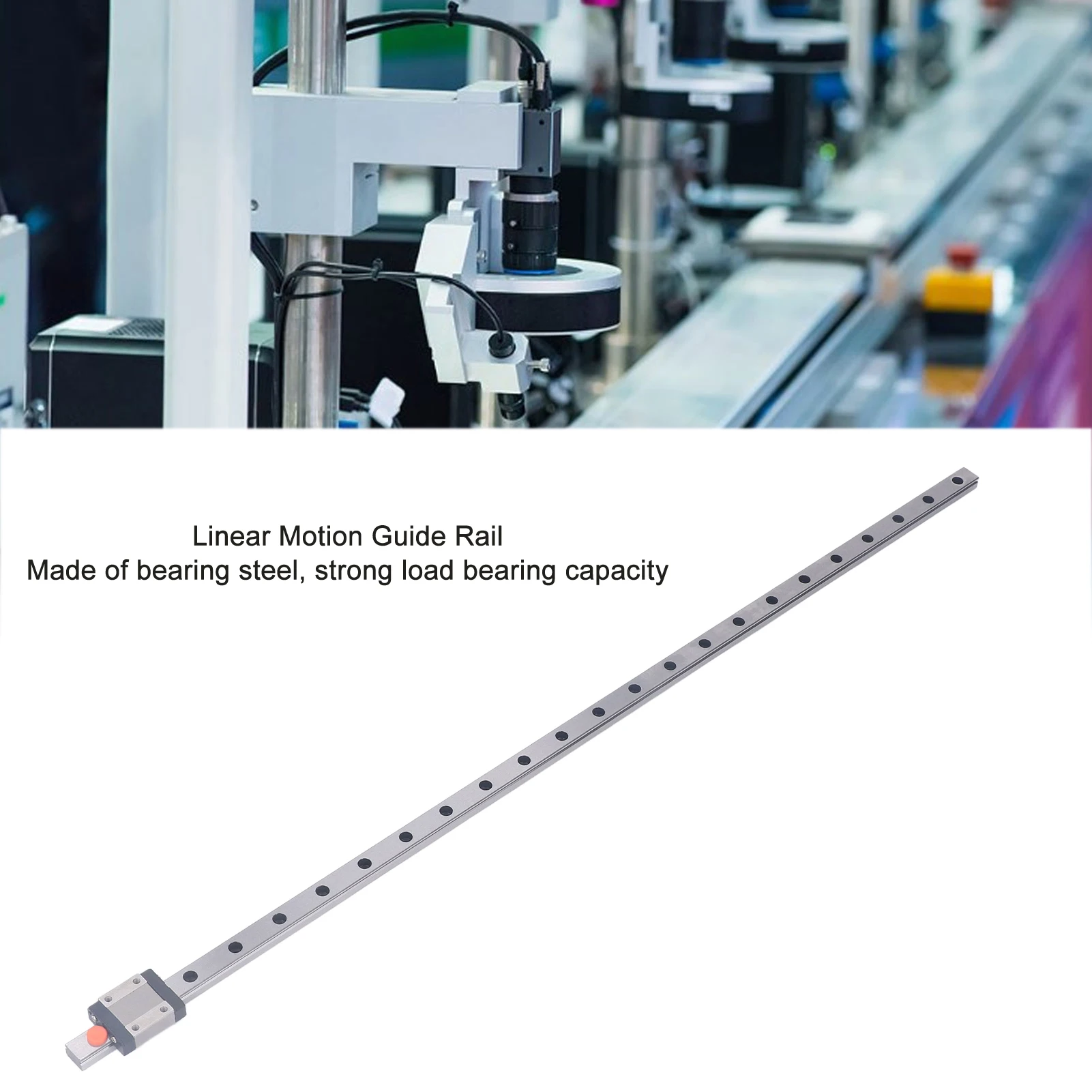 

Bearing Steel Linear Guide Rail Linear Sliding Rail 600MM Bearing Steel Linear Motion Guideway Rail for CNC Lathe 3D Printer
