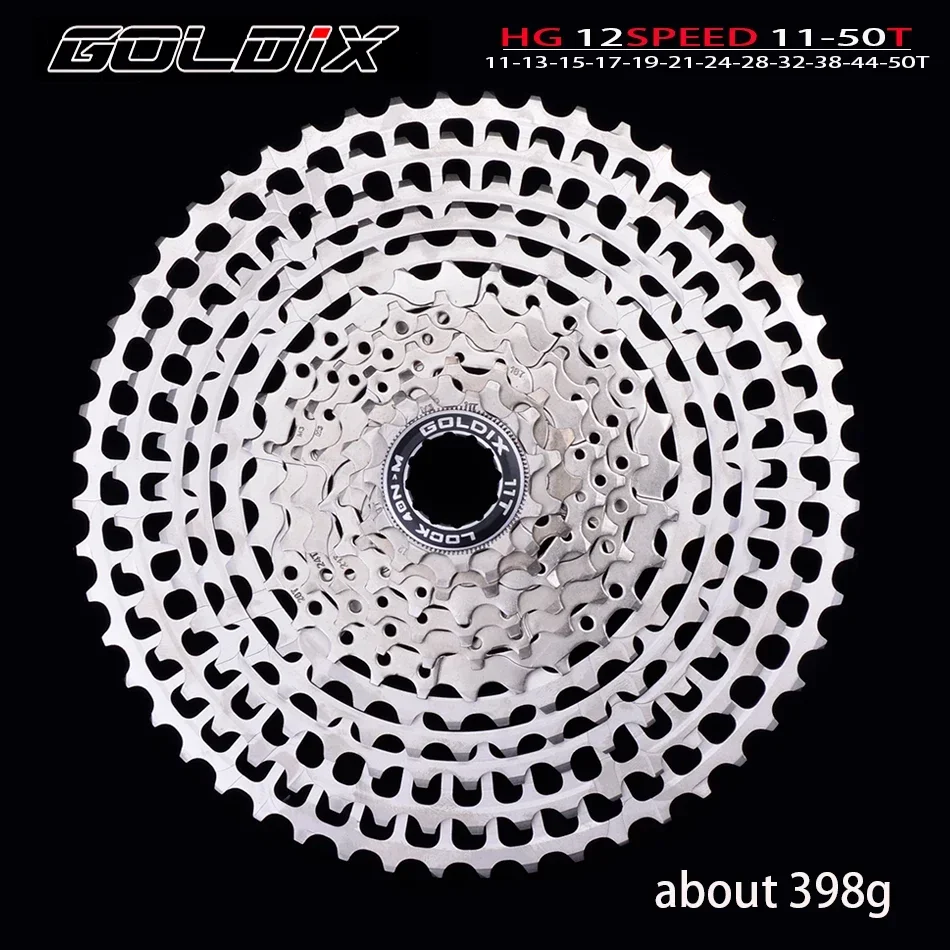 GOLDIX 超軽量自転車カセット 10/11/12 スピード 11T-46T/50T/52T MTB