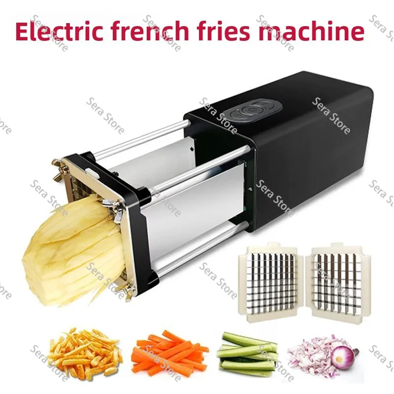 Electric French Fry Machine Multifunctional Vegetable Cutter Home Kitchen Slicer French Fry Machine