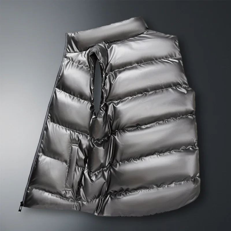 

Stand Collar Windproof Men Vests Outdoor Casual Warm Man Waistcoat High Quality Fashion Sleeveless Jackets for Men Autumn Winter