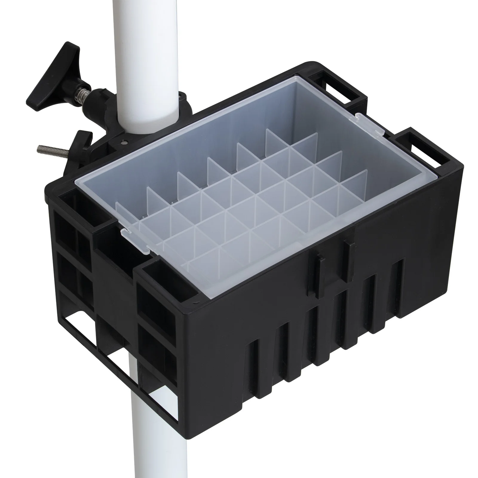 マルチボートスタンド-エギトレイ-タックルボックス-クリップホルダー付き、ボートフックボックス-固定棚トレイ-ボート釣り用品