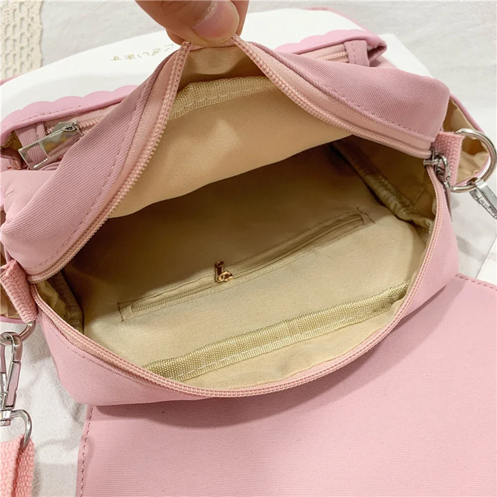 Women Lolita Bow Tie Fashion Shoulder Bags Japanese Style Cute Rabbit Crossbody Bag Girls Kawaii Satchel Bag Sweet Messenger Bag