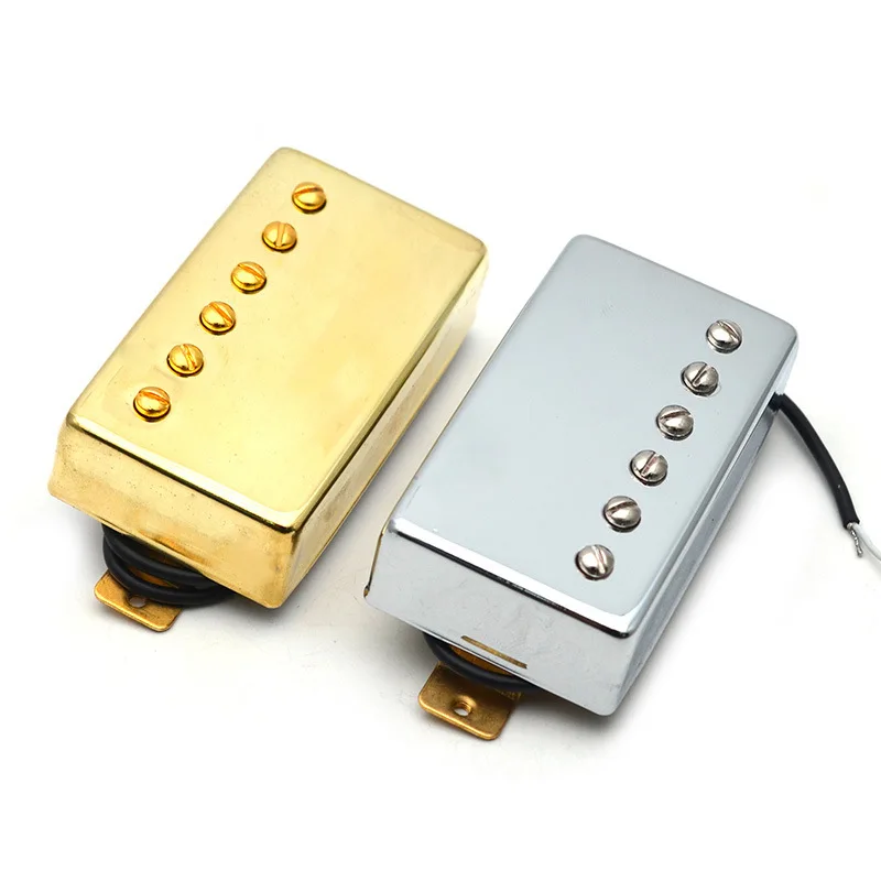 

Semi-Closed Brass Humbucker Pickup 6-String Electric Guitar Bridge Pickup 69.5x39mm Single Row for LP Guitar Parts