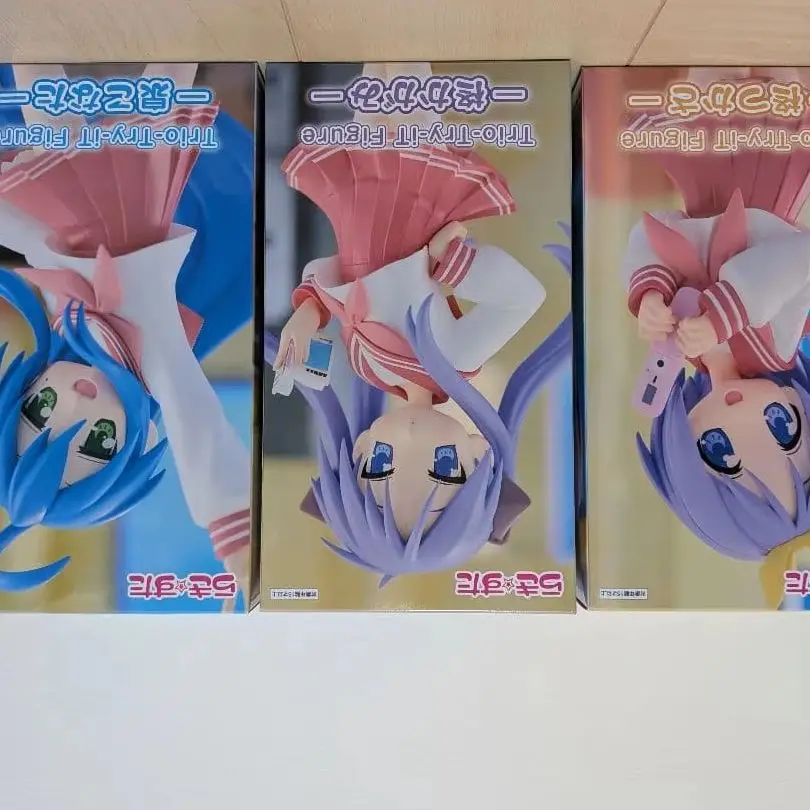Фигурки FuRyu Lucky Star Trio-Try-iT: Изуми Коната, Хиираги Кагами, Хиираги Цукаса (ПВХ)