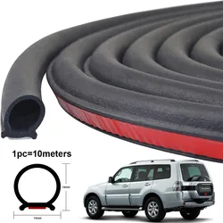 Rubber Car Door Edge Trunk Sound Proof Noise Seal Strip For Mitsubishi Pajero Montero Shogun L040 V20 V60 V80 GLS Sport 1 2 3 4