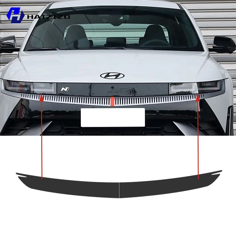 For Hyundai IONIQ 5 2022-2025 Smoke Black TPU Headlight Protection Film Anti-Scratch & UV Resistant Easy Install Vinyl Wrap Kit