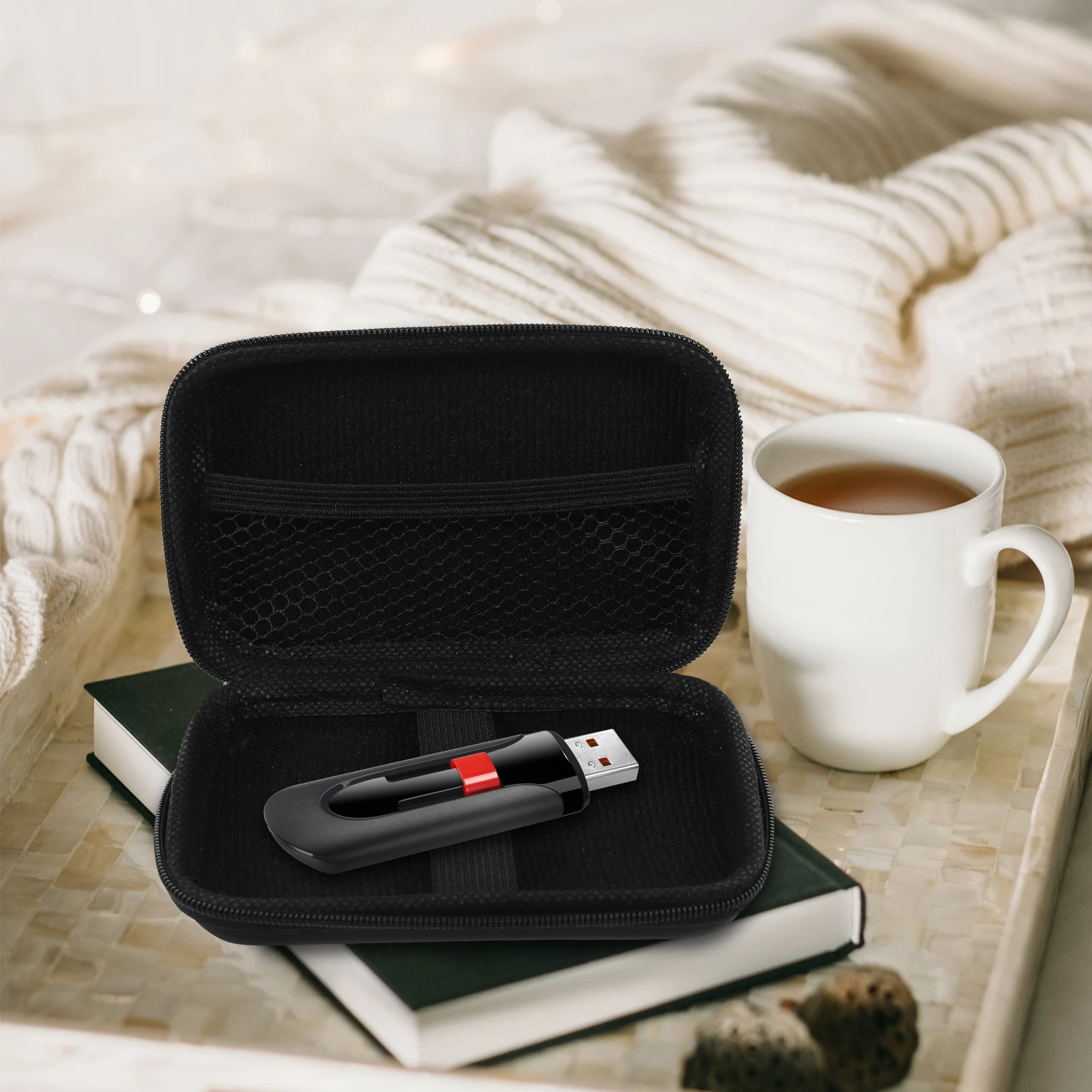 

Wireless Microphone Bag Case Pouch EVA Storage Cordless Carrying Earphone Durable Organizer Portable Accessories Waterproof