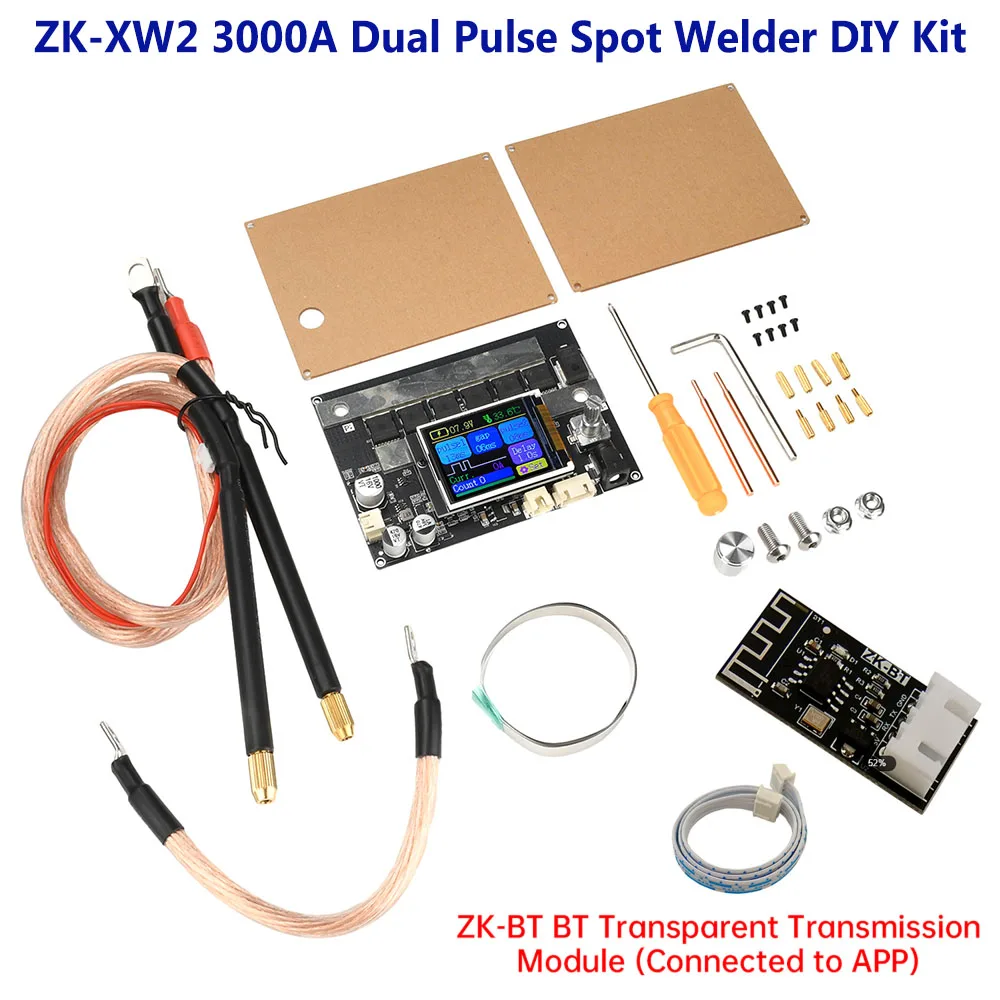 3000A Dual Pulse Spot Welder for 18650 Batteries
