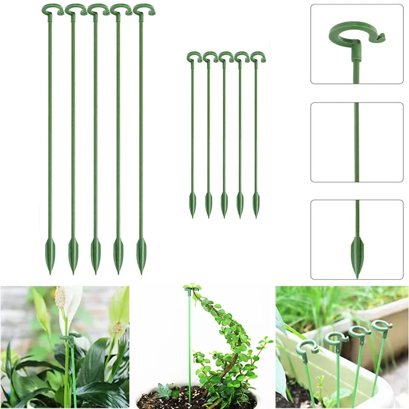 2/5/10pcs Plastic Plant Supports Flower Stand Reusable Protection Fixing Tool Gardening Supplies For Vegetable Holder Bracket