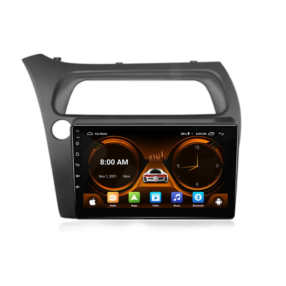 8Core Android 13 For Honda Civic Hatchback 2006-2011 Car Radio Multimedia Player Navigation 2 Din Stereo DVD Head Unit Speaker