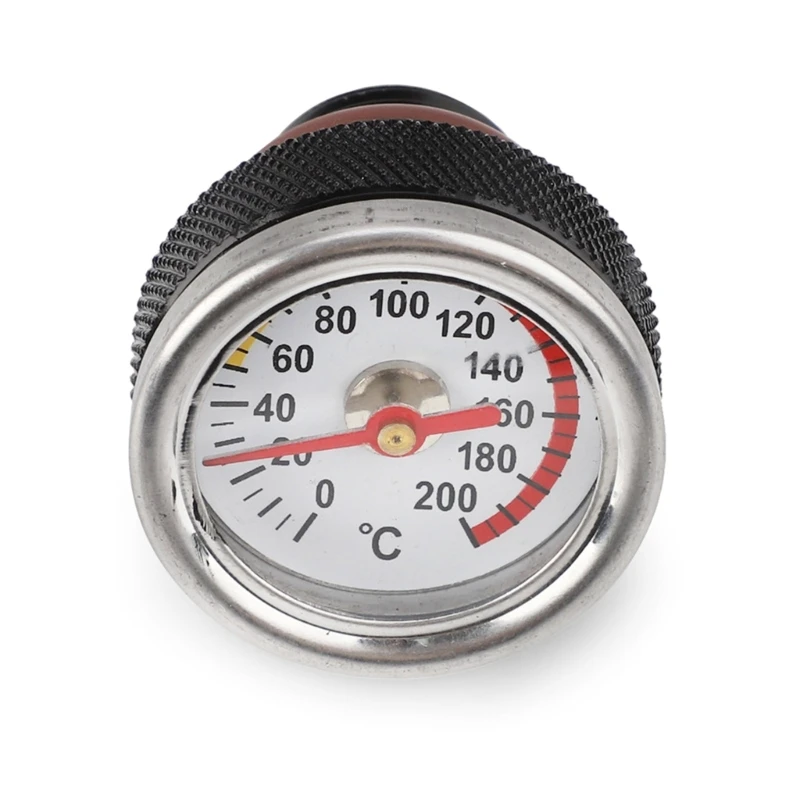 M20x1.5 Oil Temp Temperature Gauge Filler Caps for Motorcycle 0-200℃ Gauge Engine Valves Fuel Tank Caps