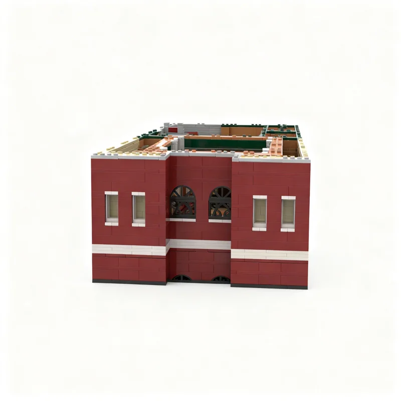 2466pcs MOC Modular Buildings Iwatodai Dorm Modular Part 4 Third Floor - Persona 3 Reload Model Building Blocks Architecture DIY