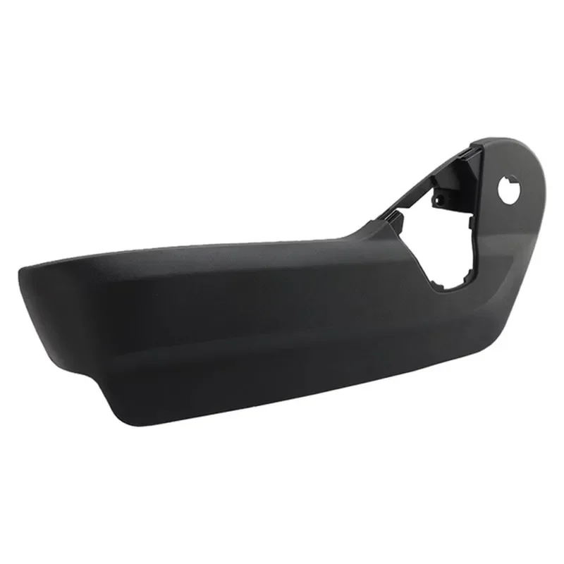 Black Plastic Car Left Front Seat Track Guard Decorative Cover Switch Protector Auto Interior Accessory Trim