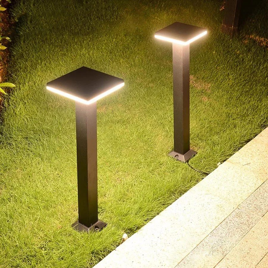 

Mushroom Outdoor Garden Lawn Lamps 60CM Waterproof Landscape Pathway Pillar Light Modern Street Column Post Light