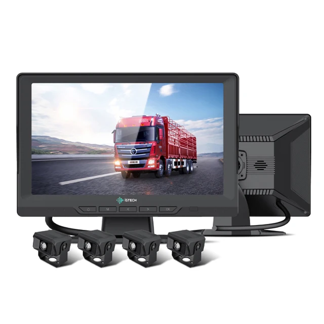 Truck Dash Cam Front And Rear Dash Camera 4 Channel Night Vision Truck Tachograph