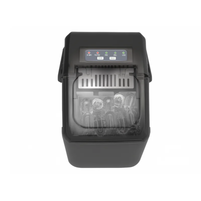 Умный домашний льдогенератор, 8 кубиков льда в 5 минут, 2 варианта размера, 12 кг/24 часа, производство RGB-подсветки