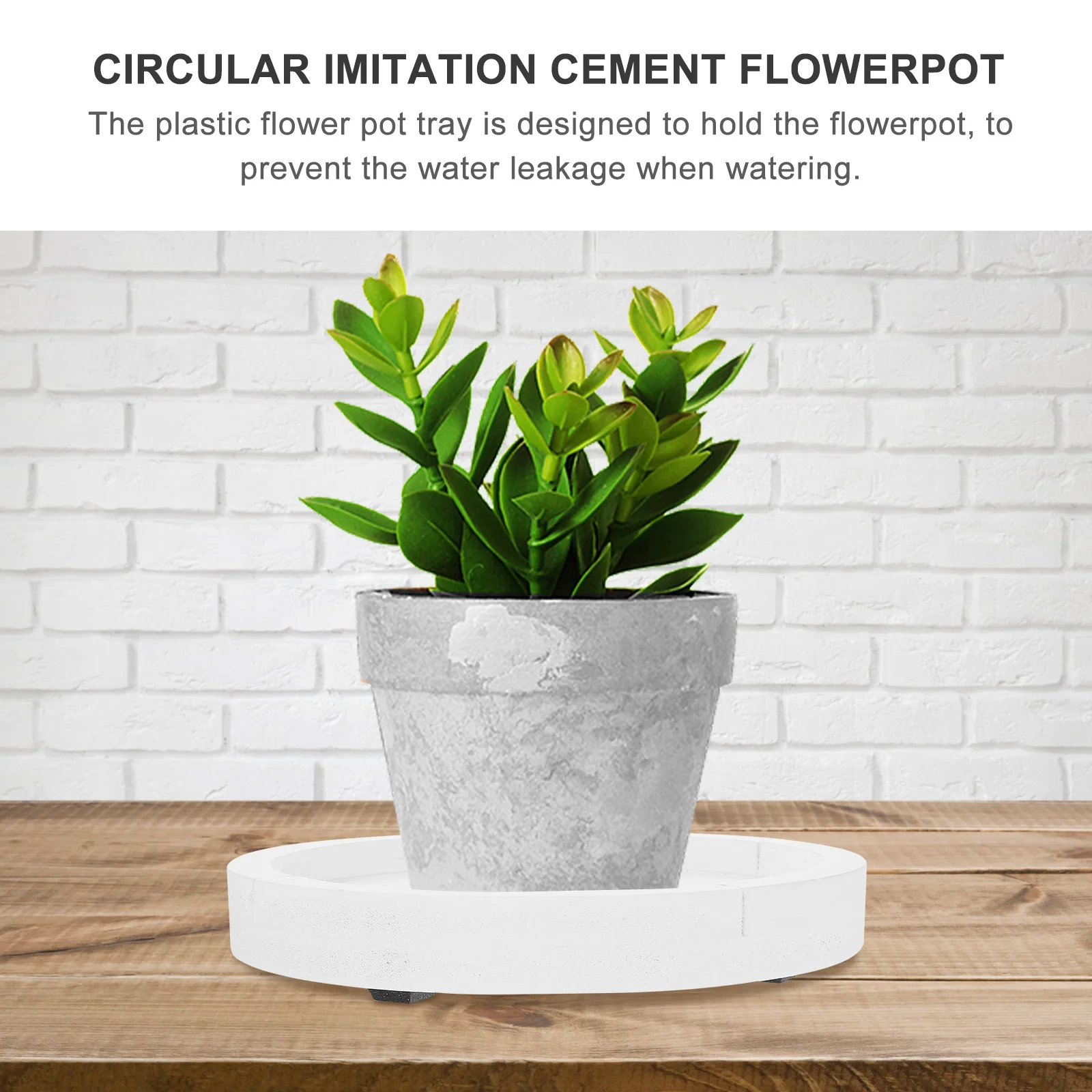 

Round Flower Pot Tray Plastic Plant Saucer For Indoor Plants Drainage Water Catcher Garden Accessories Drip Trays