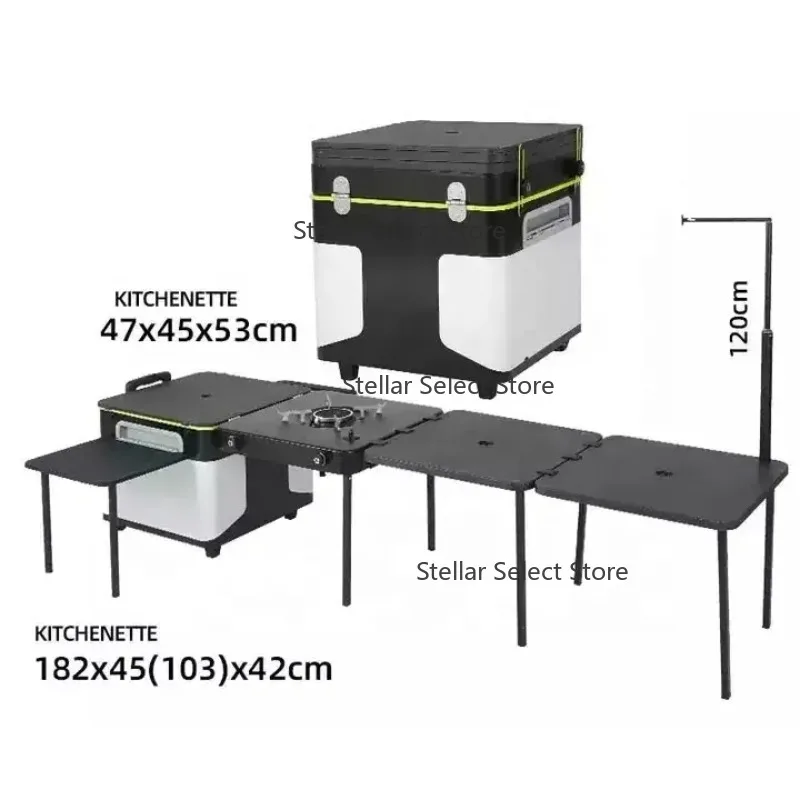 Popular Outdoor Camping Mobile Kitchen Movable Kitchen Operation Table for Camping Used With Kitchen Supplies