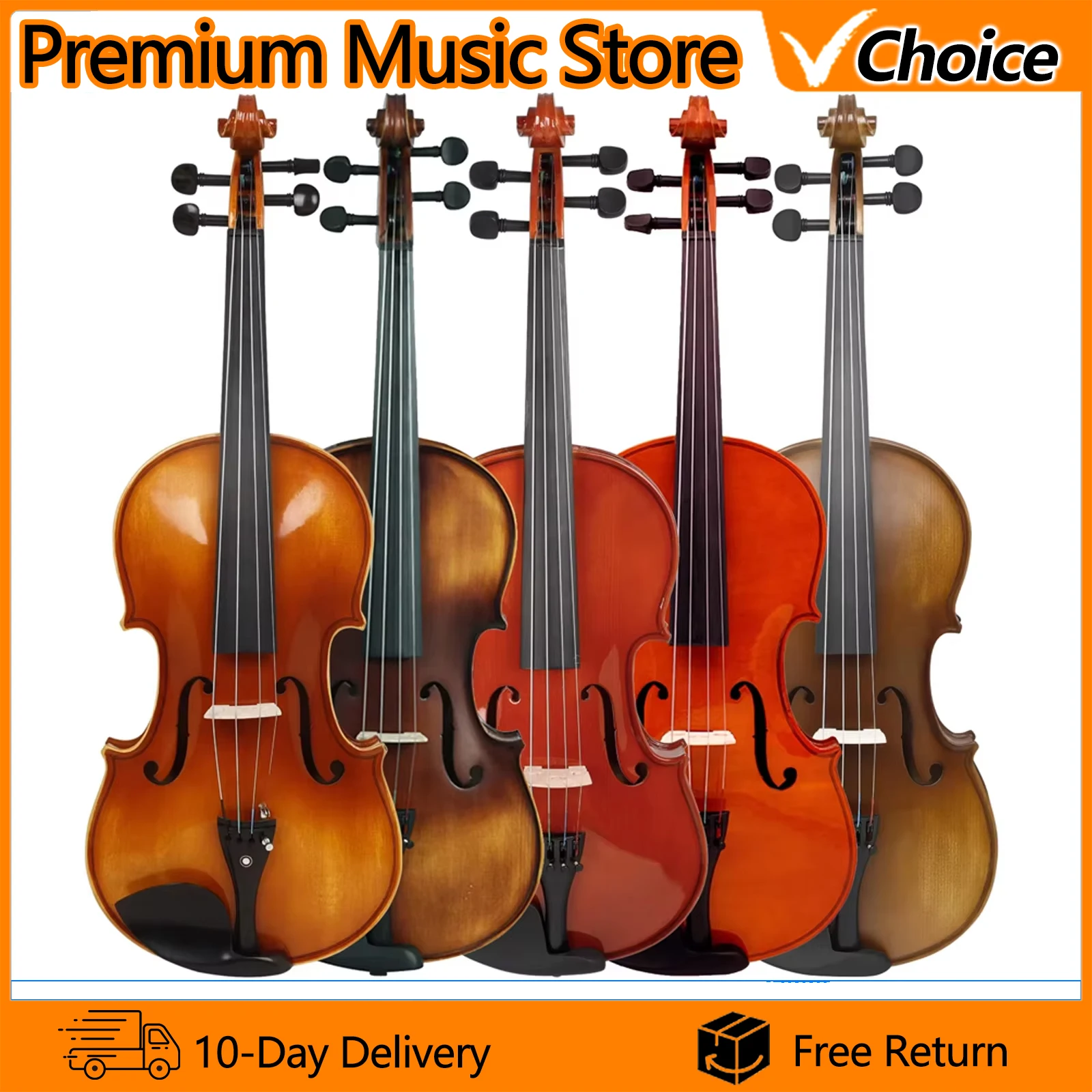 IRIN Viola 16 Inch Spruce Wood Viola for Beginner High Quality All Solid Wood Viola with Case Bow Strings Shoulder Rest