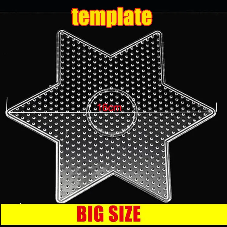 Big Hama Beads 5mm Square Large Pegboards Board for Hama Fuse Beads Circle Puzzle Template for Educational Toys