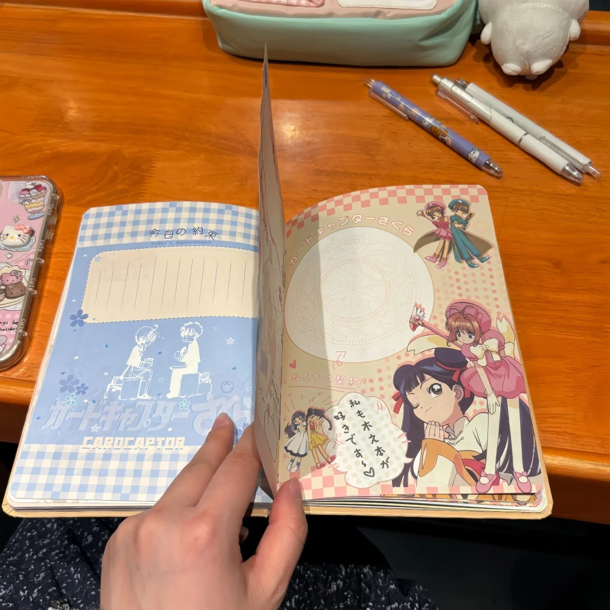Cardcaptor Sakura Color Page Notebook Cute Student Gift Anime Peripheral Ins Style Hot Sale Girl'S Birthday Present - view 6