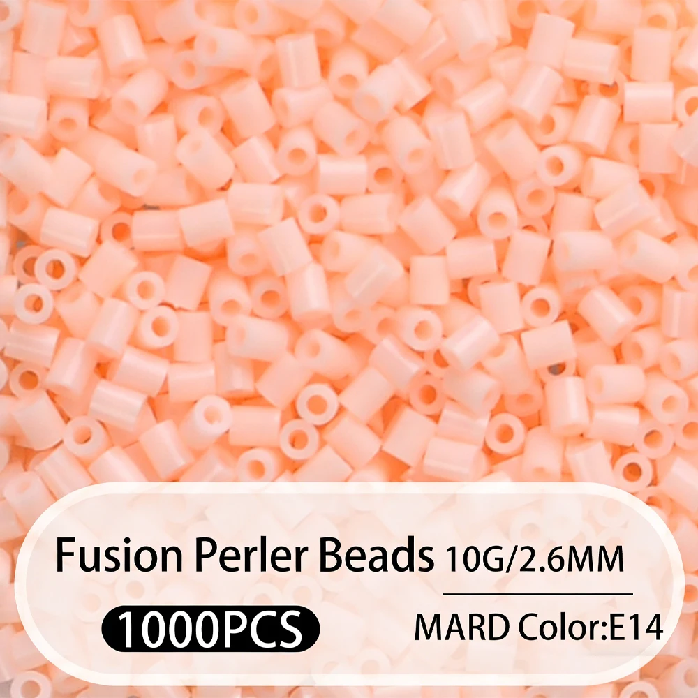 2.6mm Bulk Pink Color Series Perler Beads Refill Pack - 1000/5000pcs Fusible DIY Art Craft Fuse Beads for Mosaic Puzzle Kits