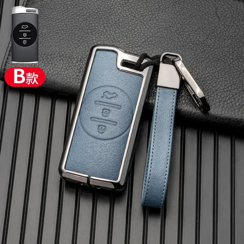 

Leather Key Case Cover Holder for Chery Tiggo 8 Arrizo 5 Pro Gx 5x EQ7 Chery Tiggo 7 Pro 2020 Car Accessories