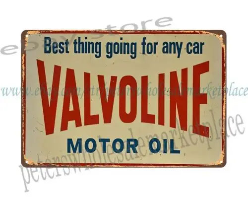 VALVOLINE MOTOR OILcar shop garage metal tin sign dorm room buy wall art