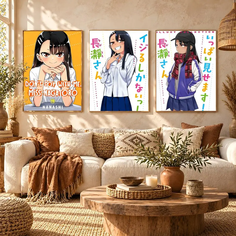 Anime Nagatoro San Poster Poster HD Printing Boho Aesthetic Style Wall Art Home Decor For Living Room Bedroom Gift
