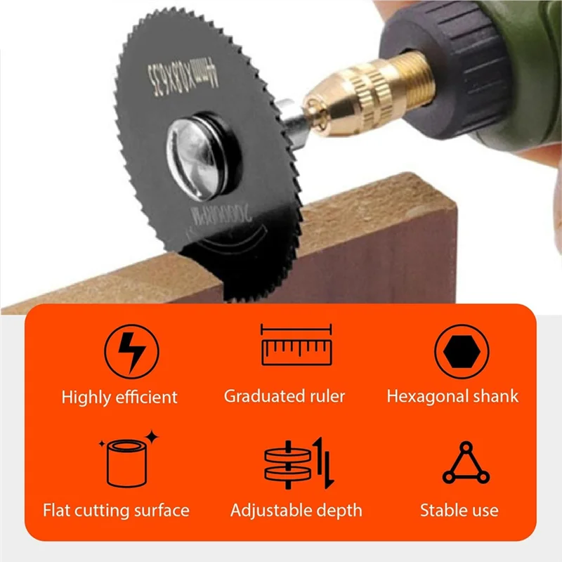 ABLL-ドリル鋸刃ロータリーツール用 12 個マンガン鋼鋸ディスクホイール切断刃木材プラスチックアルミニウム切断用