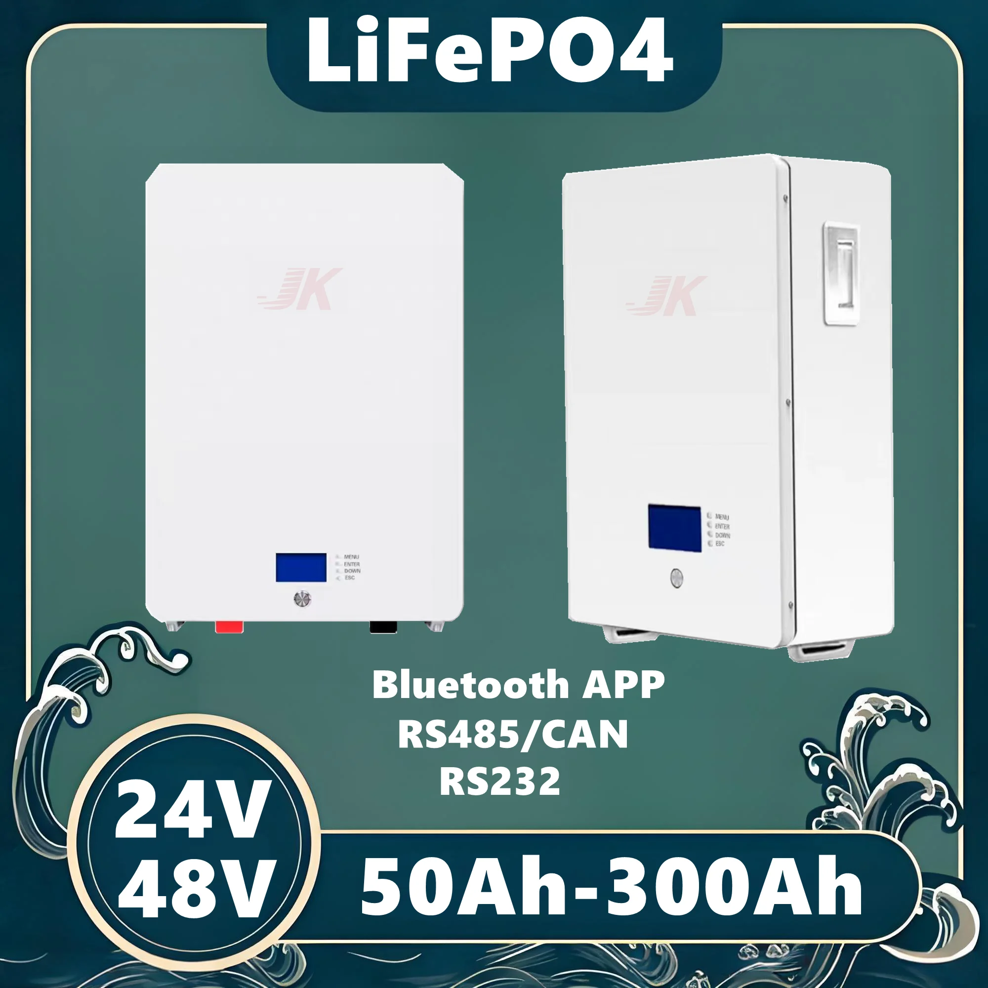 

Factory hot selling 24V 48V LiFePo4 100ah-300Ah Lithium Battery for Energy Storage PV Household Inverter,Solar energy power