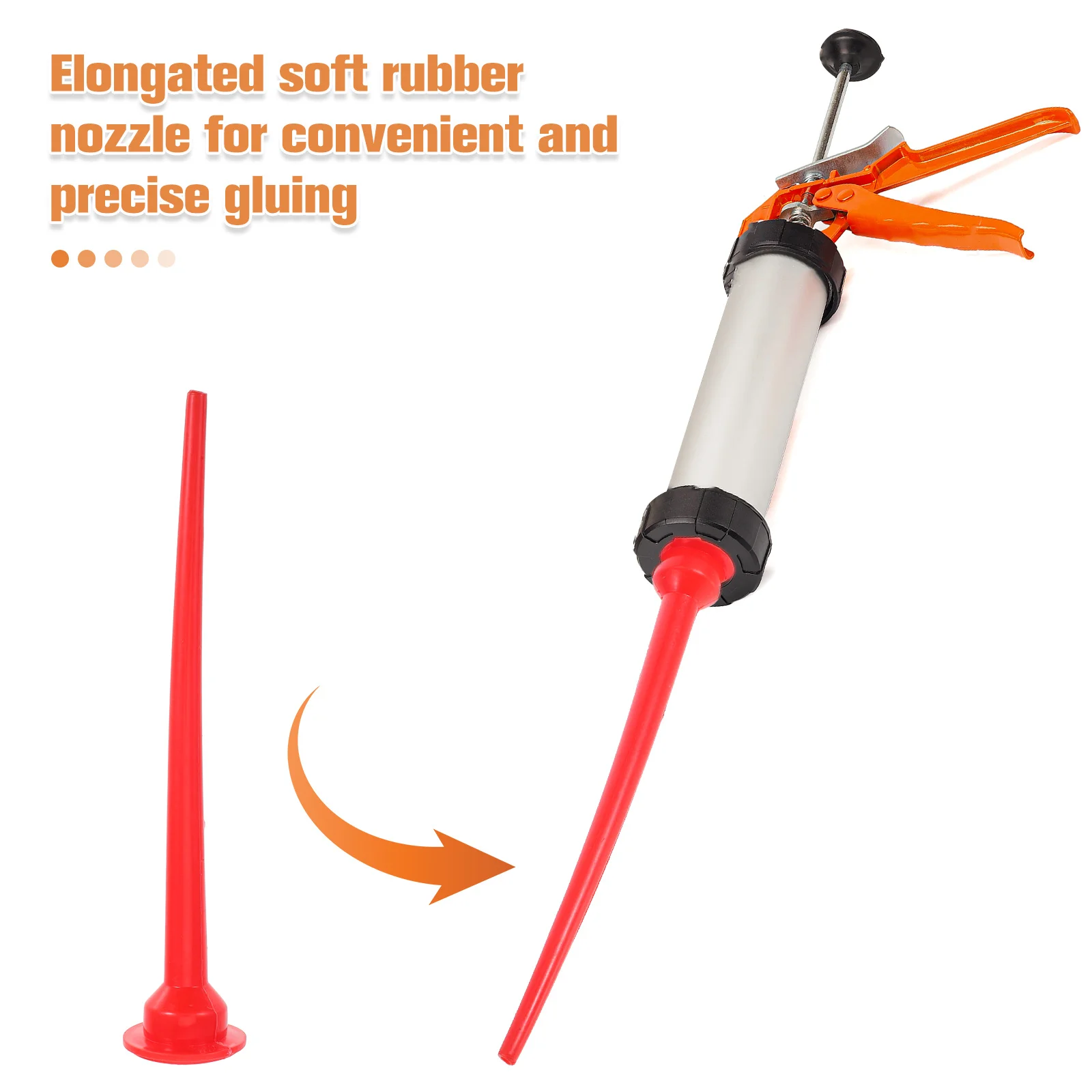 تمديد الأحمر السد فوهة طويلة السجق الغراء قضيب قابلة لإعادة الاستخدام أداة تسرب للبناء مرنة دائم متعددة الأغراض #5