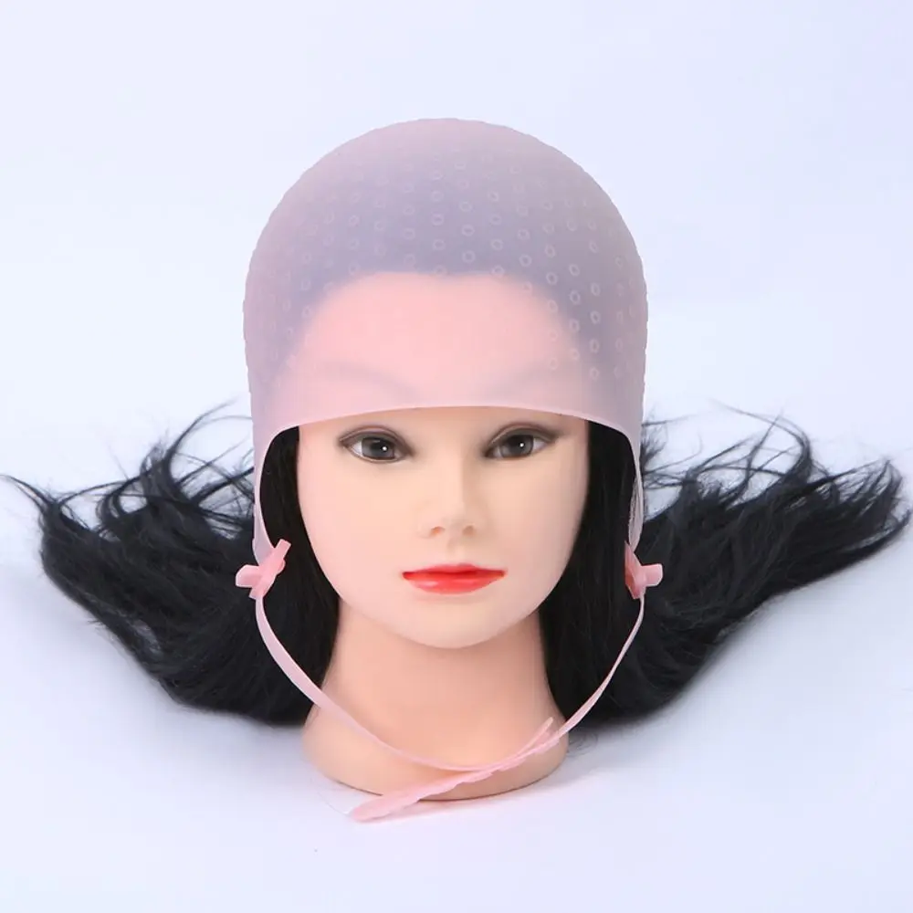 Hot Sale Professional Hairdressing Salon Hair Coloring Hat Silicone Cap Hair Styling Tools Highlighting Dye Cap Hook