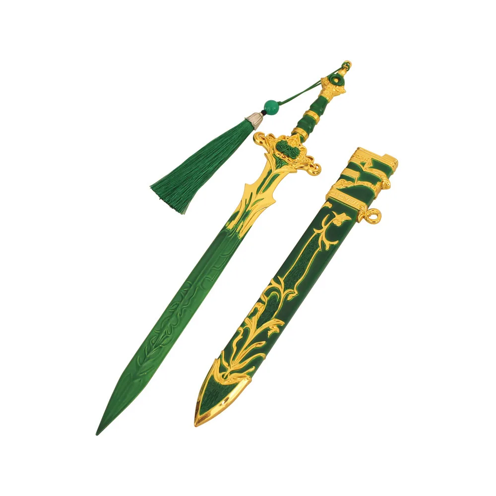 30 سنتيمتر سلاح صيني تشينغبينغ السيف مع غمد لعبة الطرفية القرون الوسطى سلاح معدني الساموراي كاتانا جمع حلية الصبي لعبة