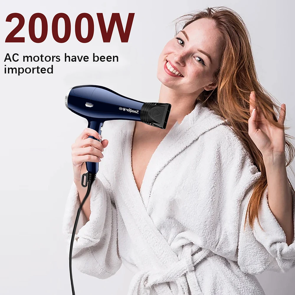 Hair Dryer Sonifer SF-9542 2000W AC Motor Blow Dryer with Cool Shot Energy Saving Design for Home Hair Care