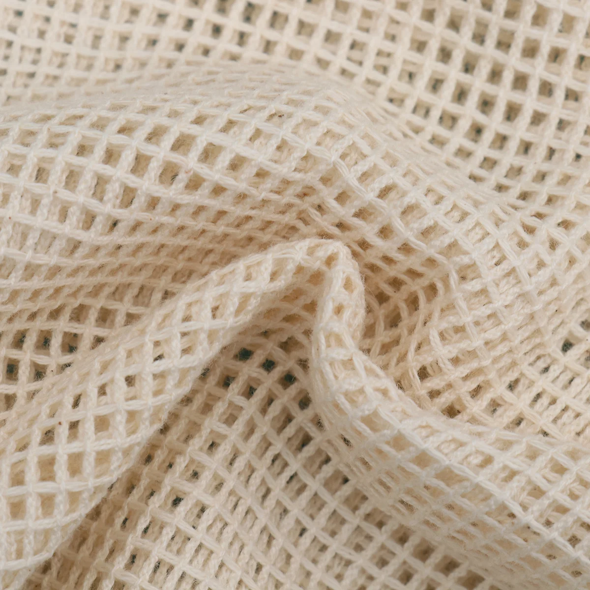 

1Pcs Organic Cotton Mesh Bag Degradable Drawstring Vegetable Fruit Storage Pouch Reusable Produce Storage 25x30cm