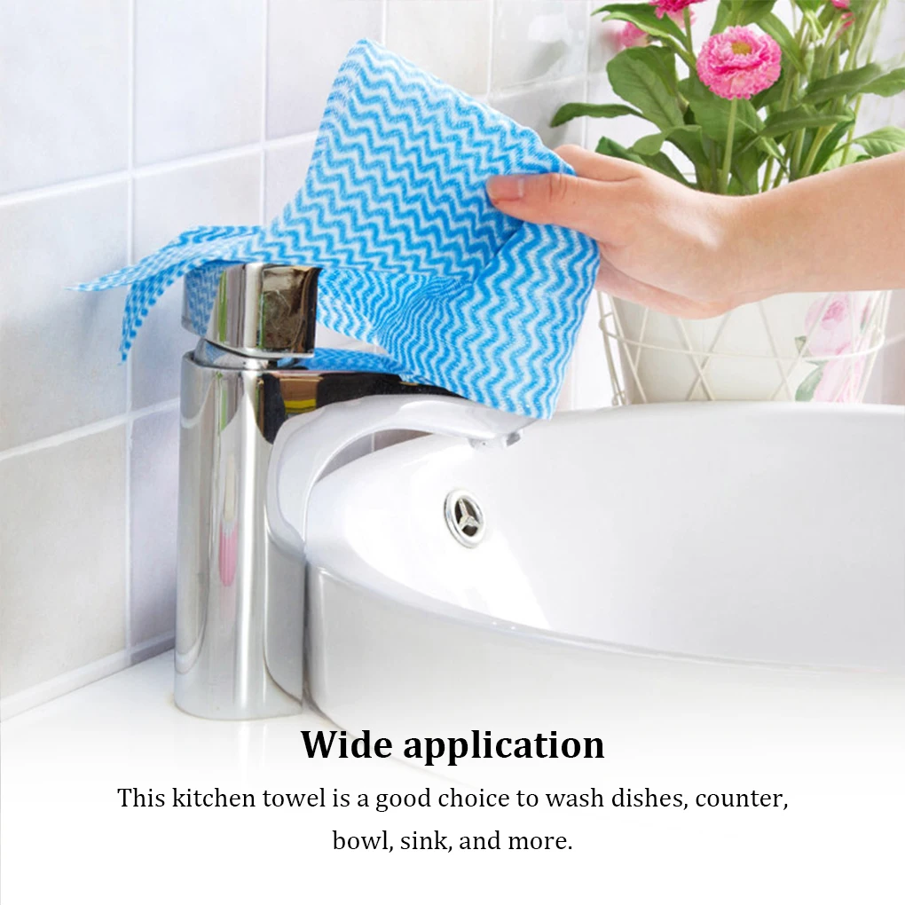 Portable Single Use Dishwashing Cloth Cleaning Towel Kitchen Gadget