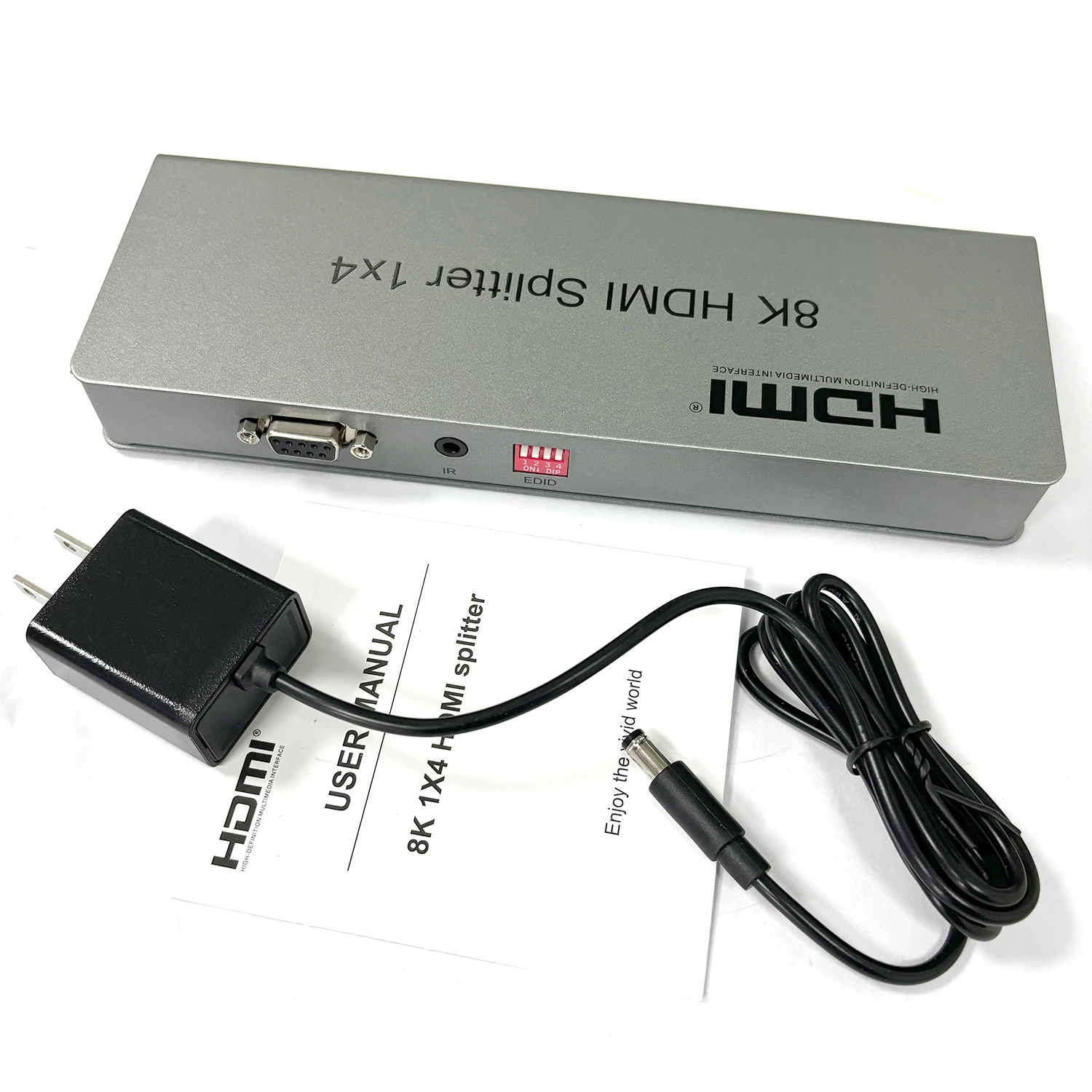 8K HDMI Splitter 1x4 HDMI 2.1 HDR 3D Audio Video Converter 1 In 2 3 4 Out 4k 120hz 8K 1x2 Screen Splitter PC To TV Dual Display