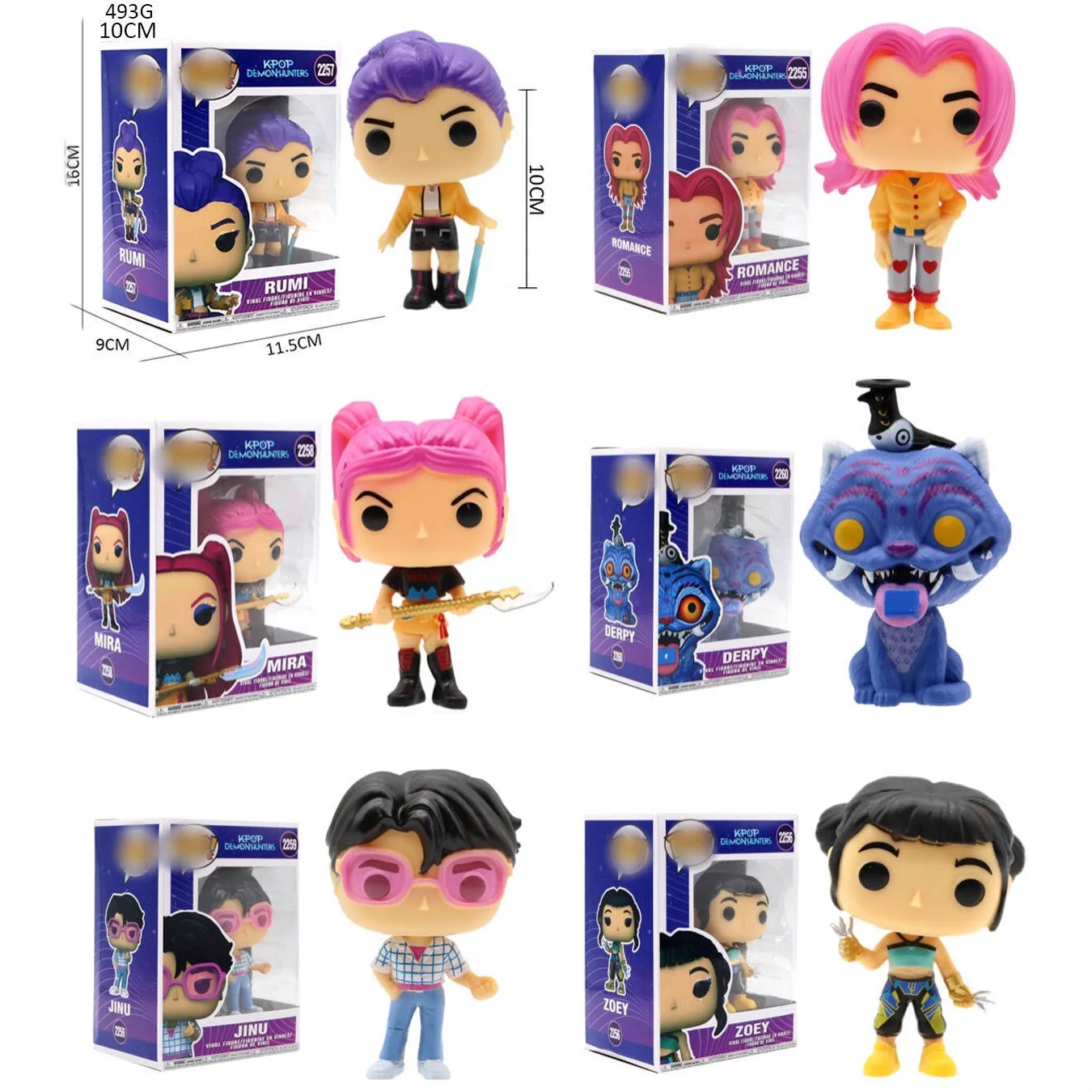 Figurka K-pop Demon Hunter Zoe Rumi Mira Jinu Derpy Tiger Pop Collection, limitowana edycja, zabawka dla dzieci, prezent