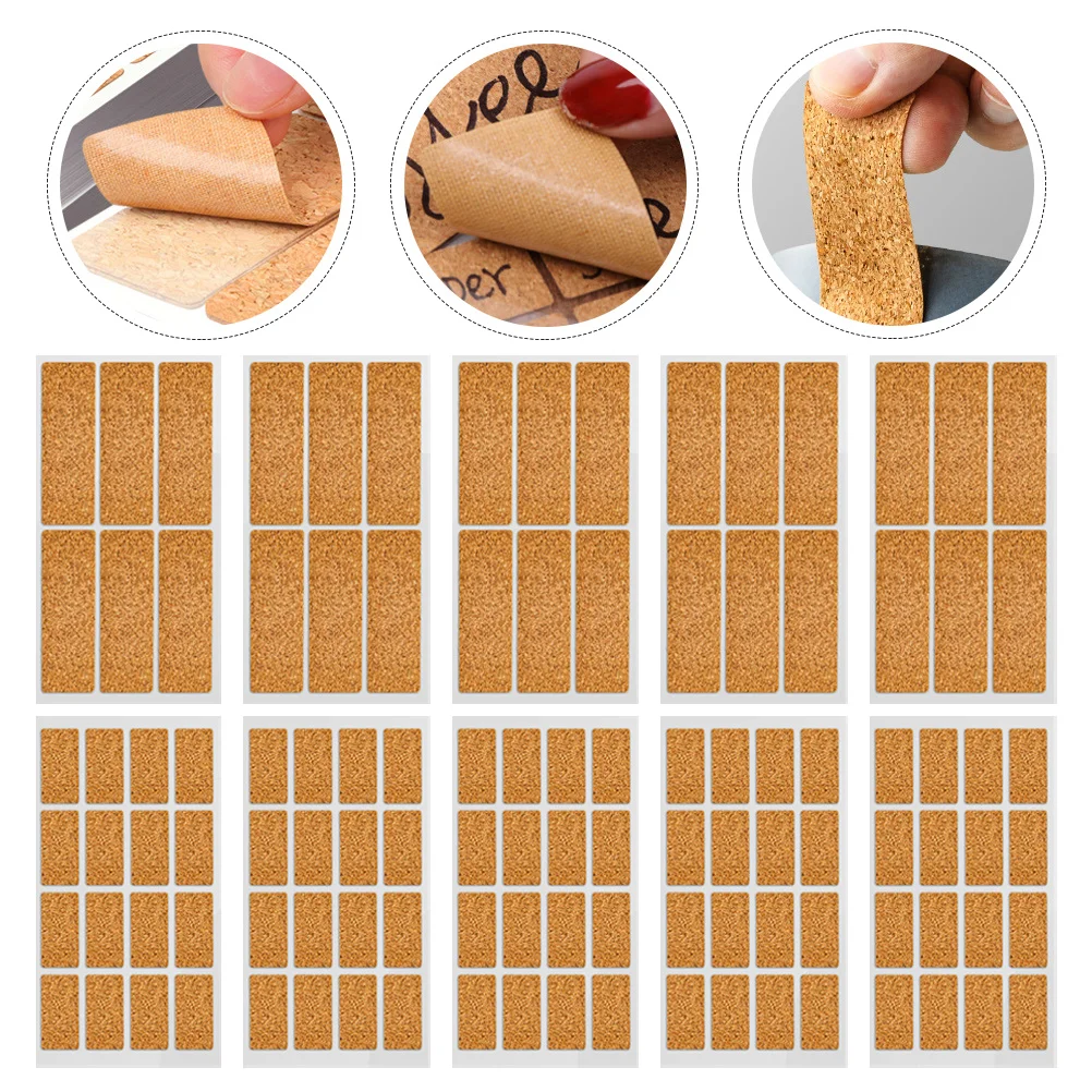 24 Sheets Cork Label Stickers Water Resistant Bottle Labels Household Organizer Kitchen Pantry Food Container Storage Labels