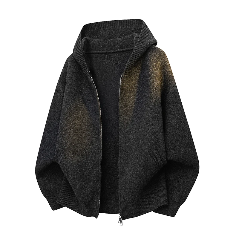 

Original Autumn Winter New Hat Knitted Sweater Men Lazy Sle Yarn irt Men's Long Sve Sweater Ciwalk Easy to Wear